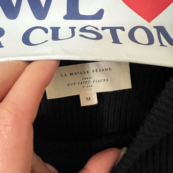 Sezane Navy Sami Sweater - Picture 4 of 6